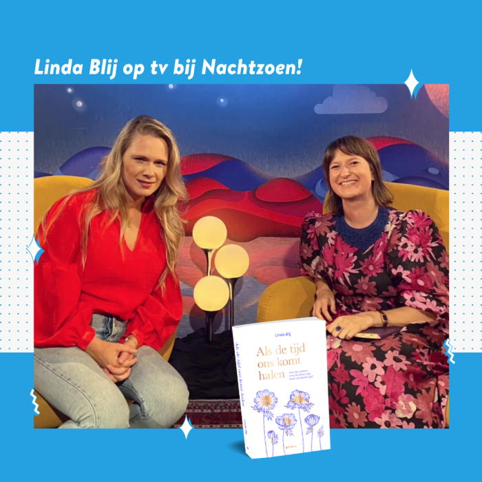 Linda Blij presenteerde haar boek bij Nachtzoen!